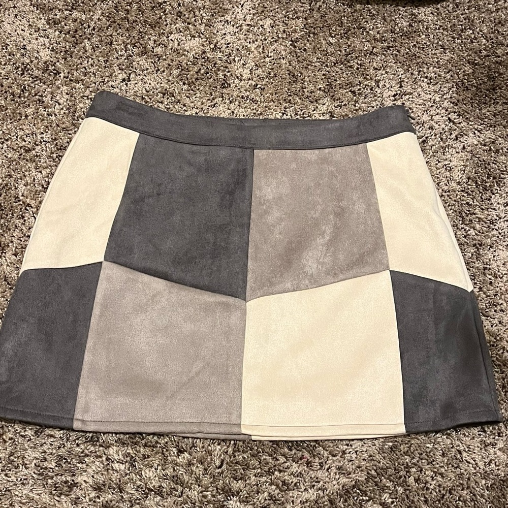 Verona suede mini skirt